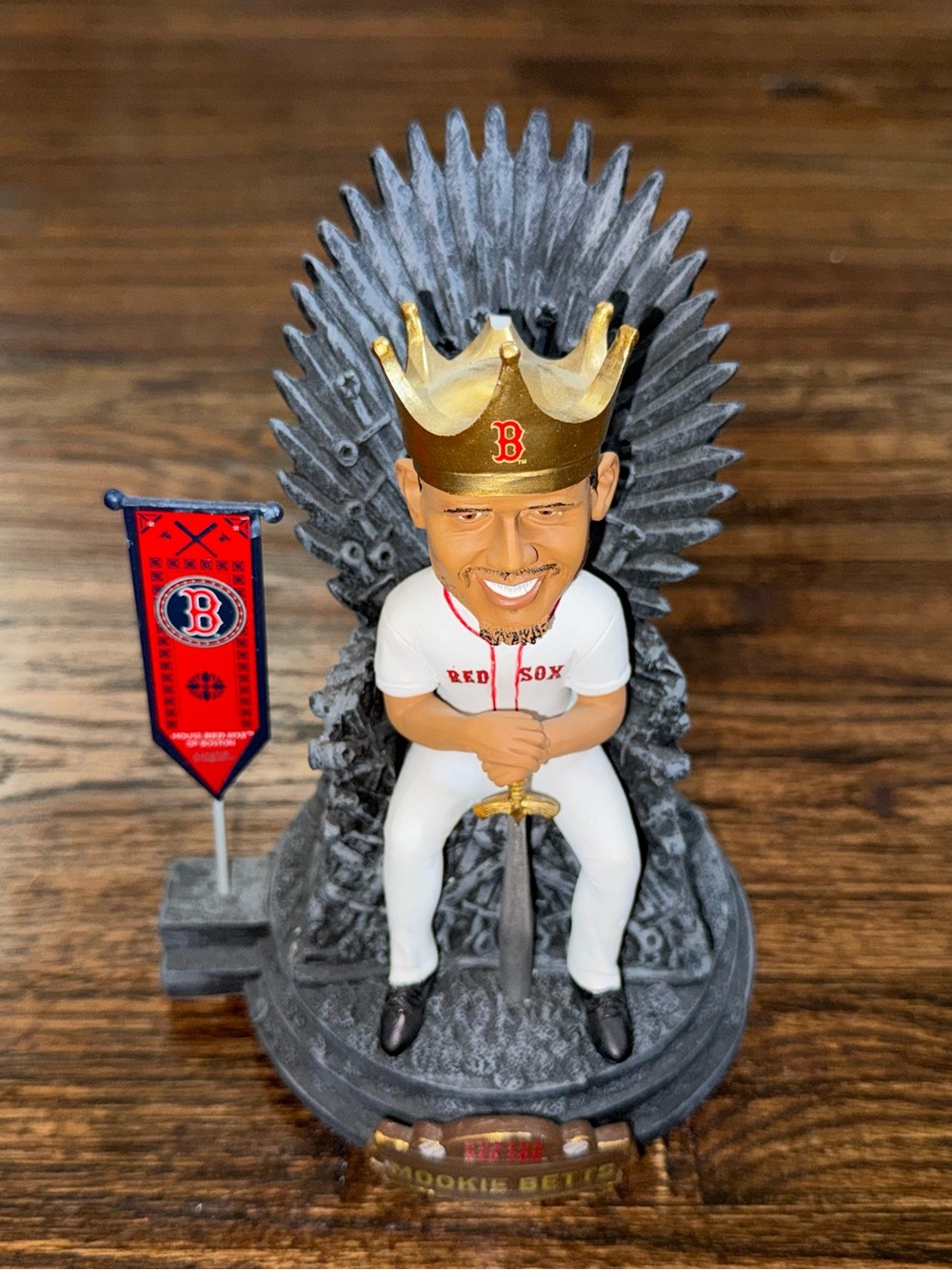 Boston Red Sox Game of Thrones Mookie Betts Iron Throne Bobblehead MLB Official